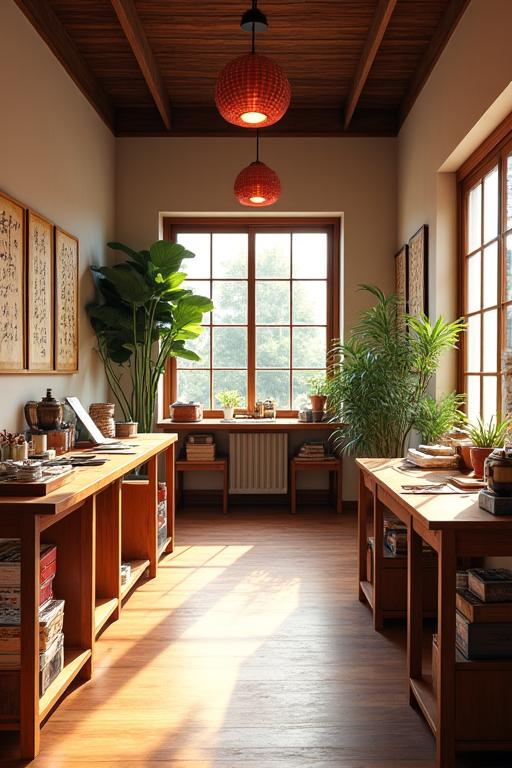 Baybayin Brushworks studio space with traditional materials